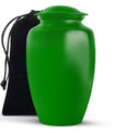 Green Custom Urn for Ashes – Personalized Plain Memorial Urns for Adults