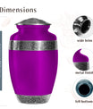 Purple Customizable Urn for Ashes – Personalized Purple Memorial Urn