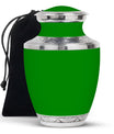 Green Custom Urn for Ashes – Personalized Plain Memorial Urns for Adults