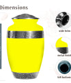 Yellow Urn for Ashes – Personalized Adult Urn