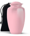 Pink Plain Custom Cremation Urn for Ashes - Plain Personalized Memorial Urn