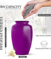 Purple Customizable Urn for Ashes – Personalized Purple Memorial Urn