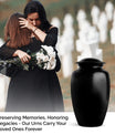 Black Personalized Urn - Beautifully Handcrafted Urns For Human Ashes