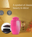 Bright Pink Large Customizable Cremation Urn for Adult Human Ashes