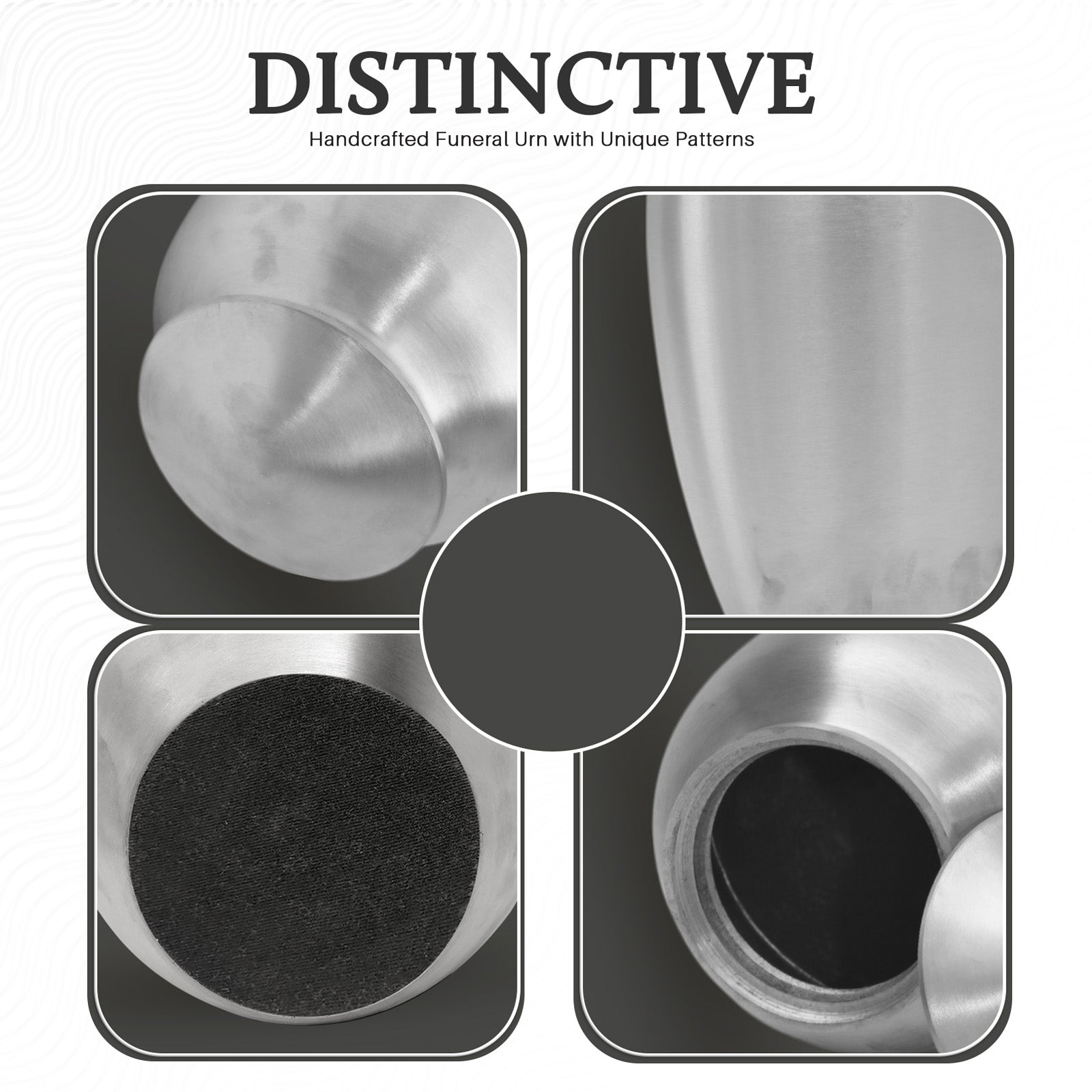 Black Custom Cremation Urn for Ashes - Customizable Urns For Ashes