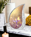 purple Butterfly & flower Urn - Sunset Memorial Urn For Funeral