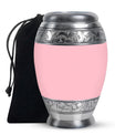 Pink Plain Custom Cremation Urn for Ashes - Plain Personalized Memorial Urn