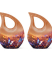 10-inch Butterfly Urn, Cross Drop design,