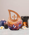 10-inch Butterfly Urn, Cross Drop design,