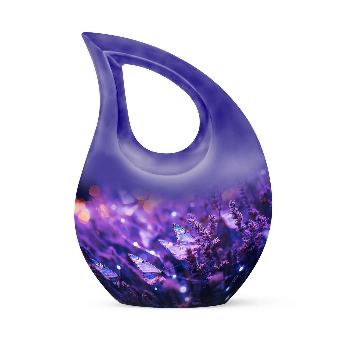 10-inch Butterfly Theme Cross Drop Memorial 