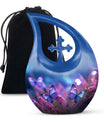 Harmonious Cross-Drop Butterfly Urn: A Serene Resting Place Ashes