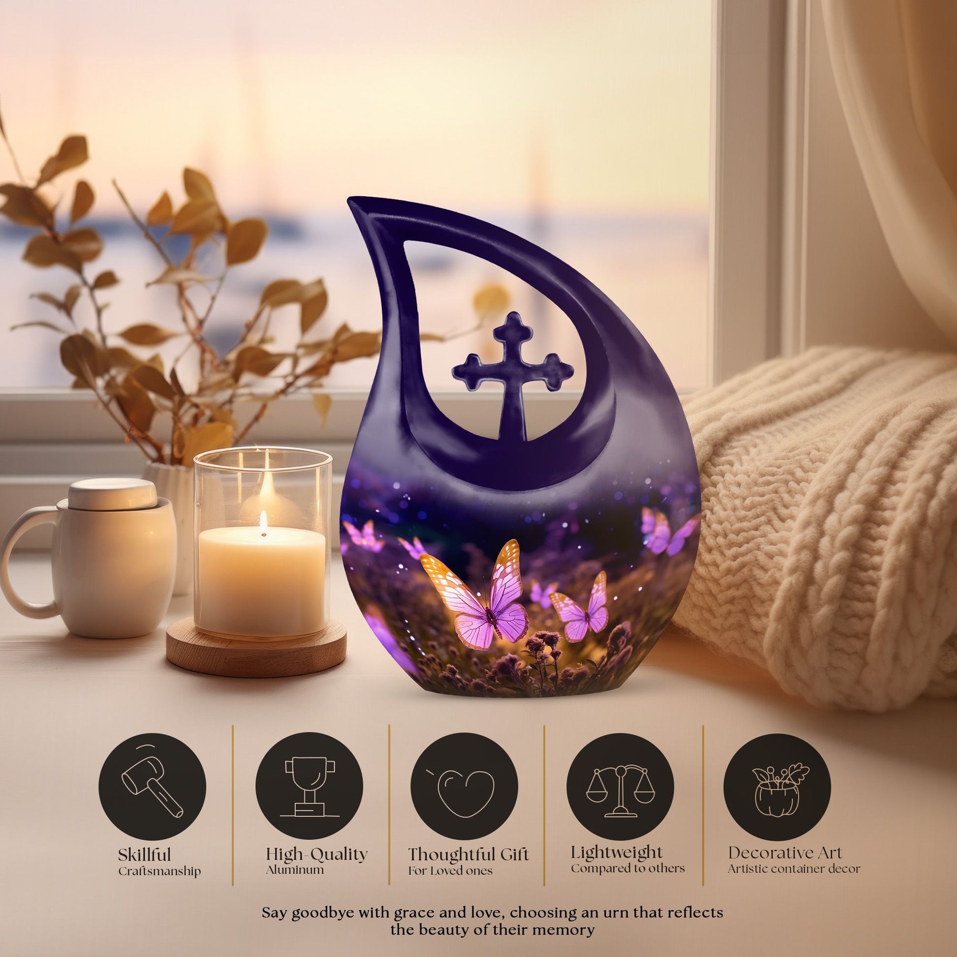 Butterfly themed Cross Drop design Butterfly