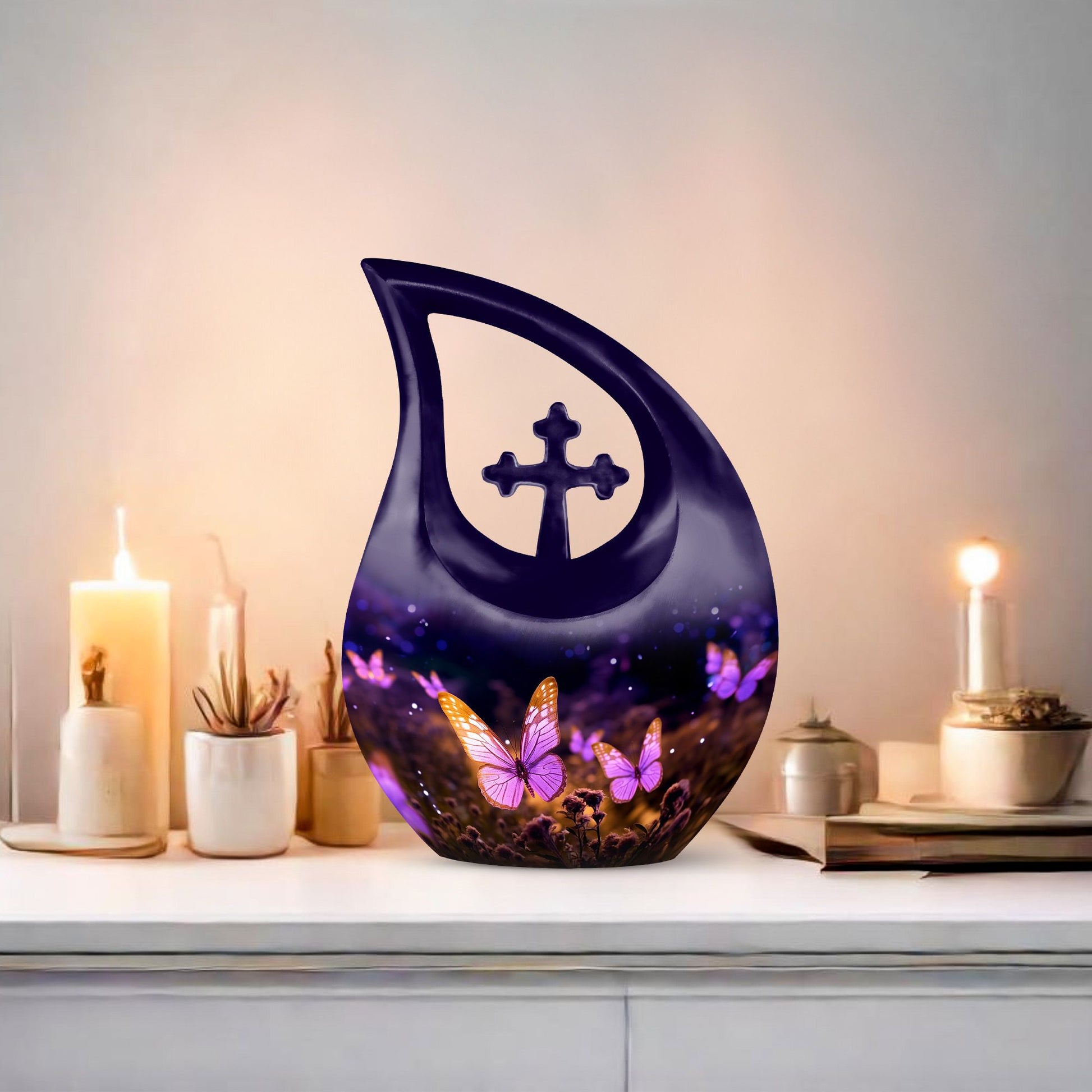 Butterfly themed Cross Drop design Butterfly