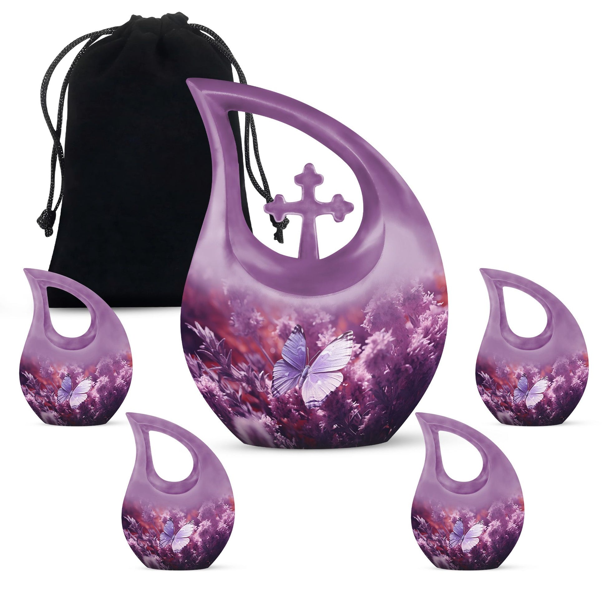 Refined Butterfly Sanctuary Memorial Urn for Cherished Ashes