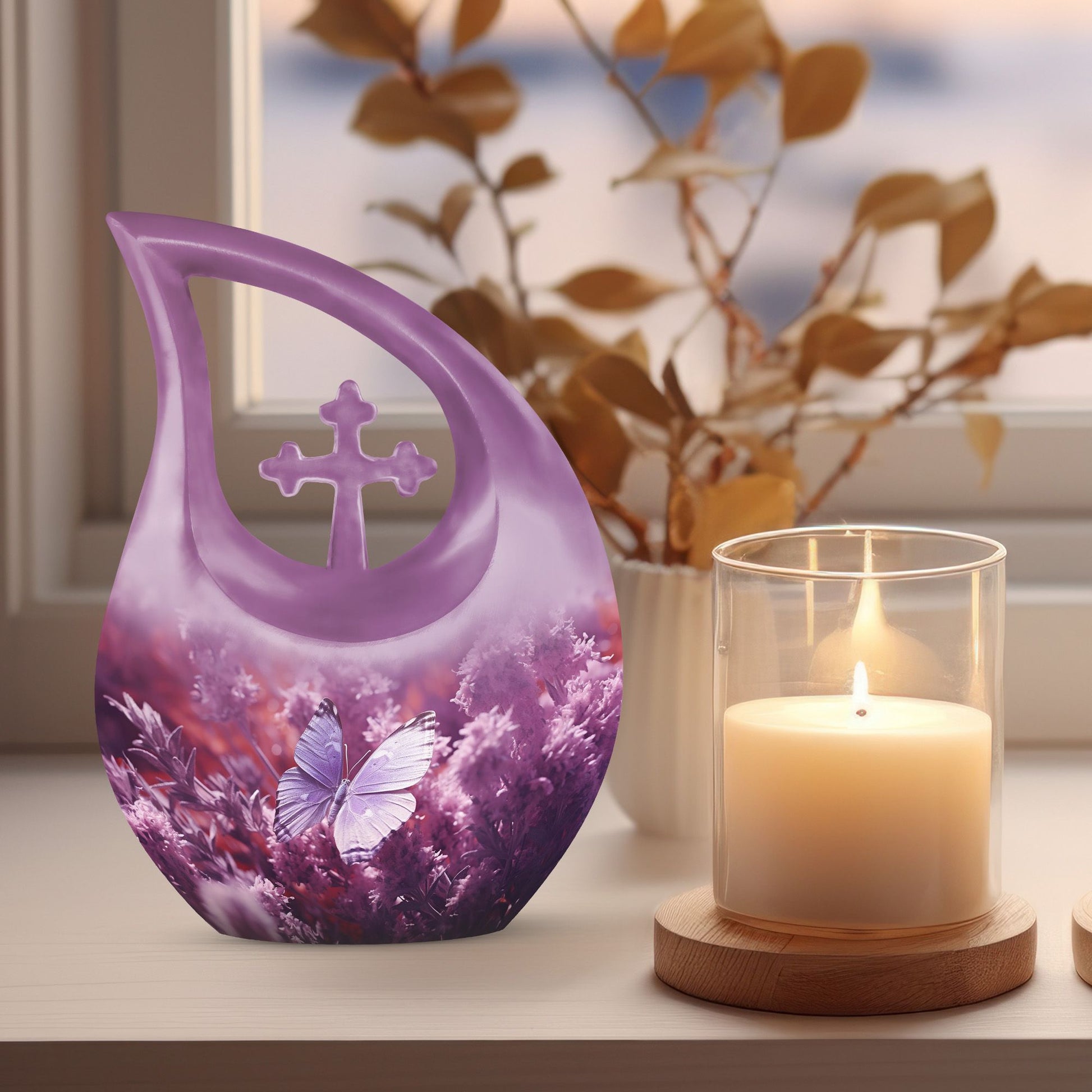 10-inch Butterfly themed Cross Drop design 