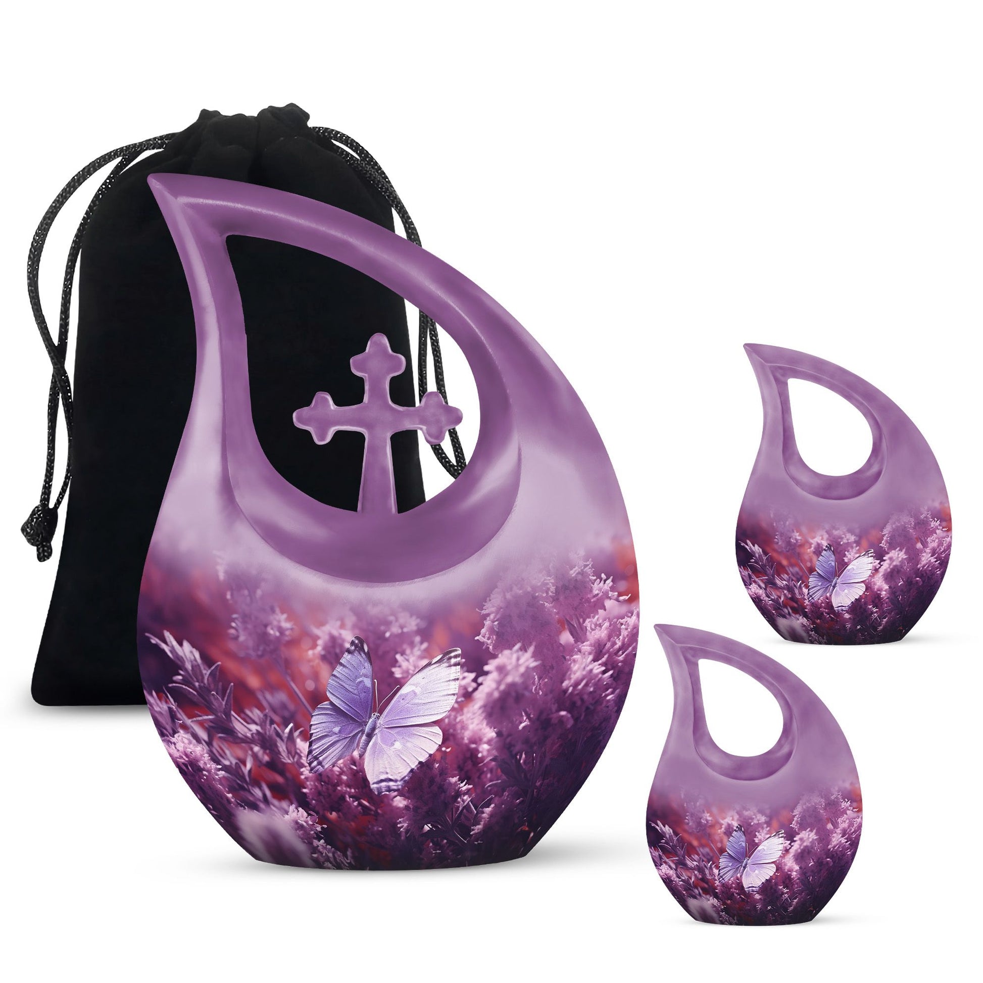 Refined Butterfly Sanctuary Memorial Urn for Cherished Ashes