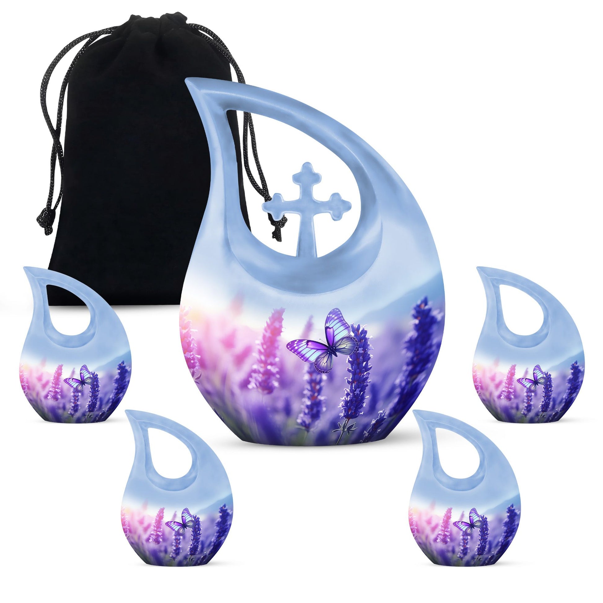 Butterfly Urn for ashes remains burial urn for human ashes