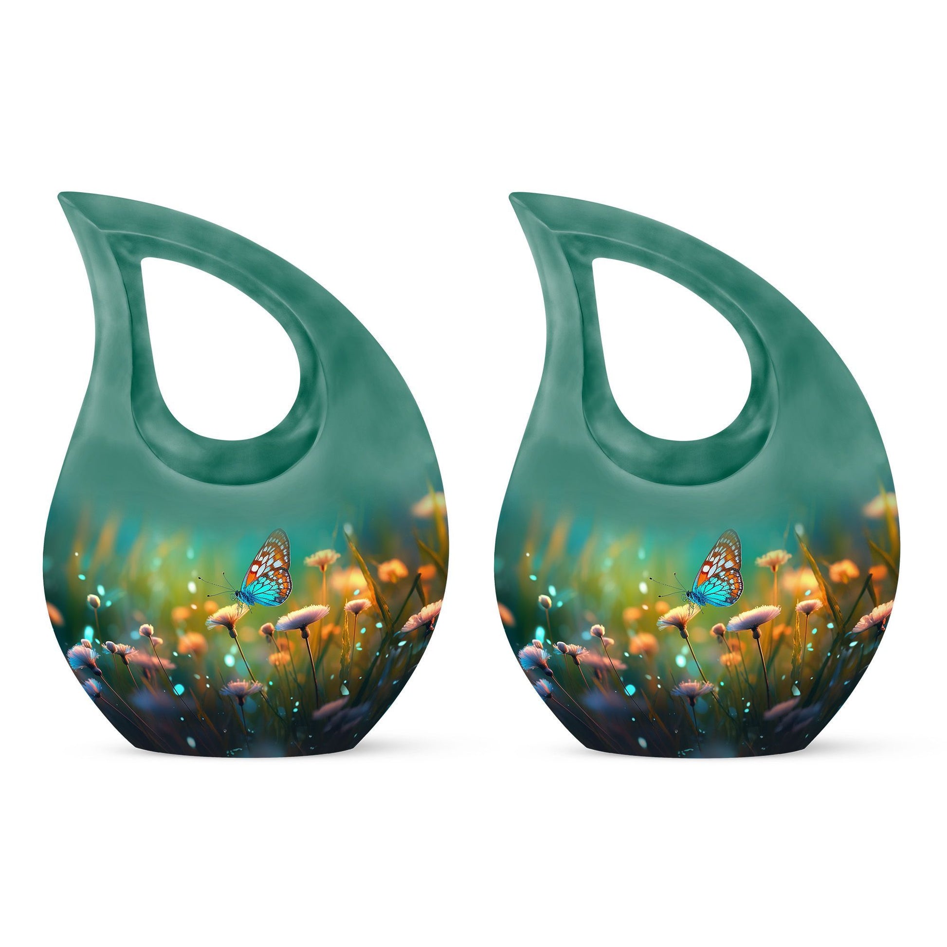 10 Inch Aluminium Butterfly Urn, Cross Drop urn 