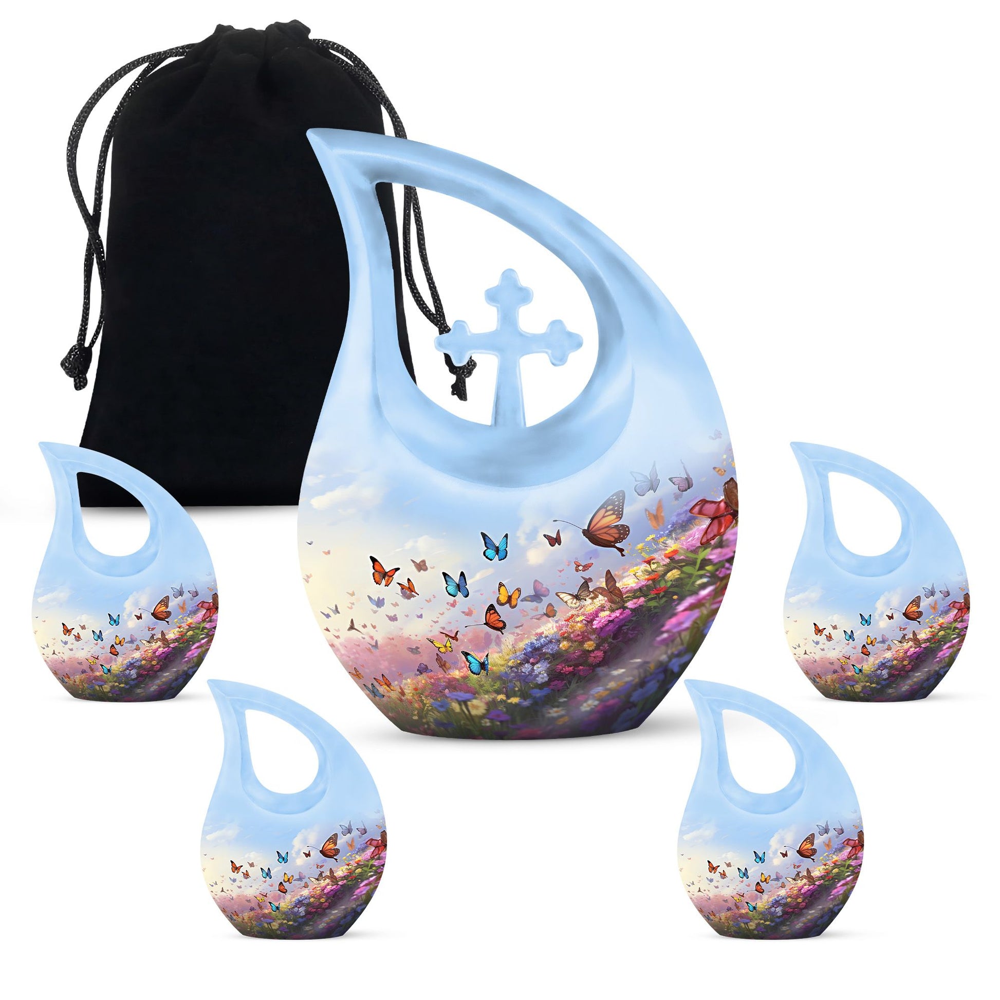 Butterfly affordable cremation urn cremation urn for large adults