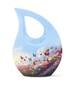10-inch Butterfly Urn with Cross Drop Design,