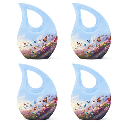 10-inch Butterfly Urn with Cross Drop Design,