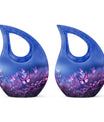 Butterfly Themed Cross Drop Memorial Urn, 
