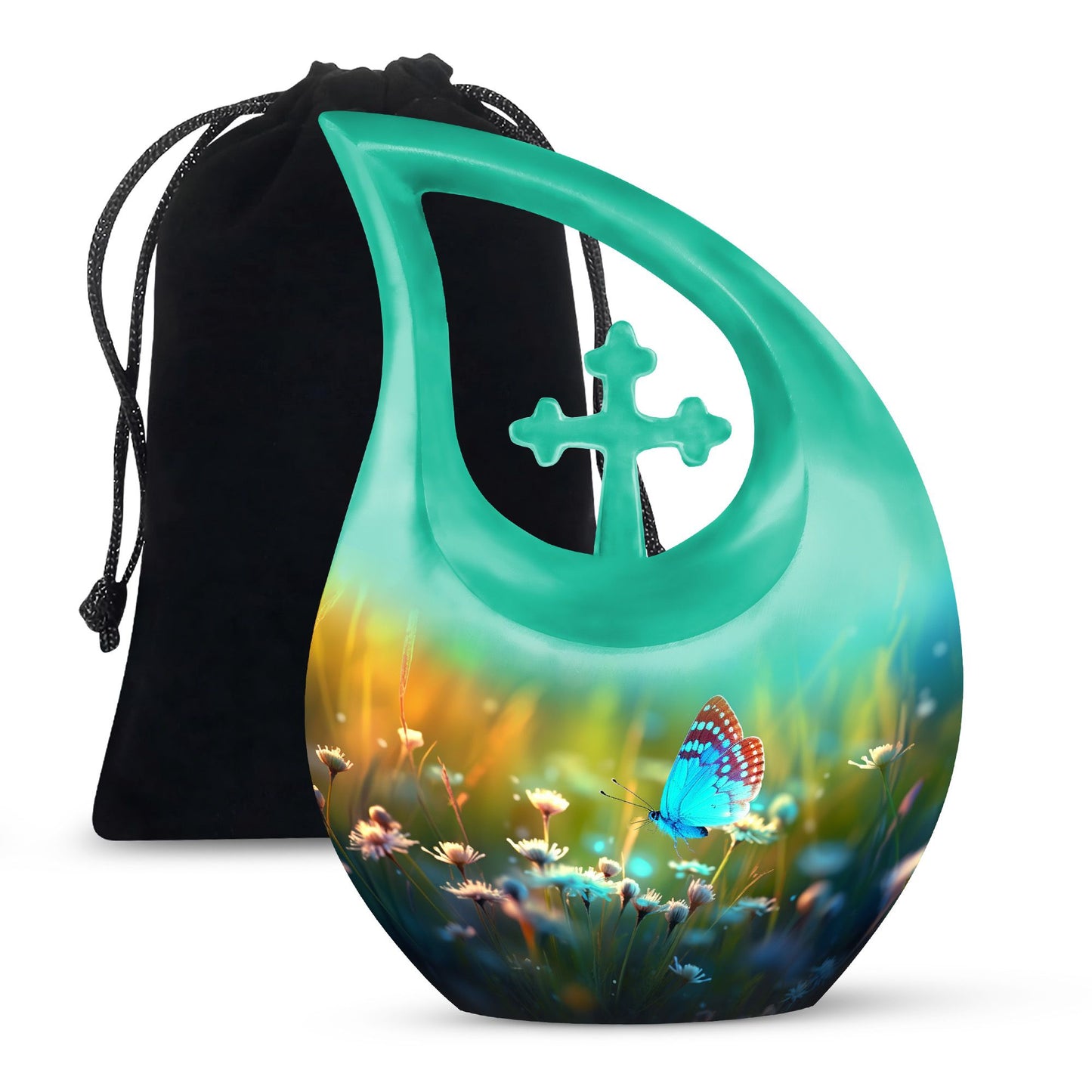 10-inch Butterfly themed Cross Drop design Large 