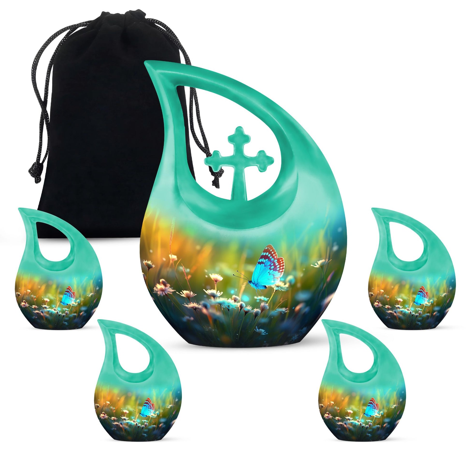 10-inch Butterfly themed Cross Drop design Large 