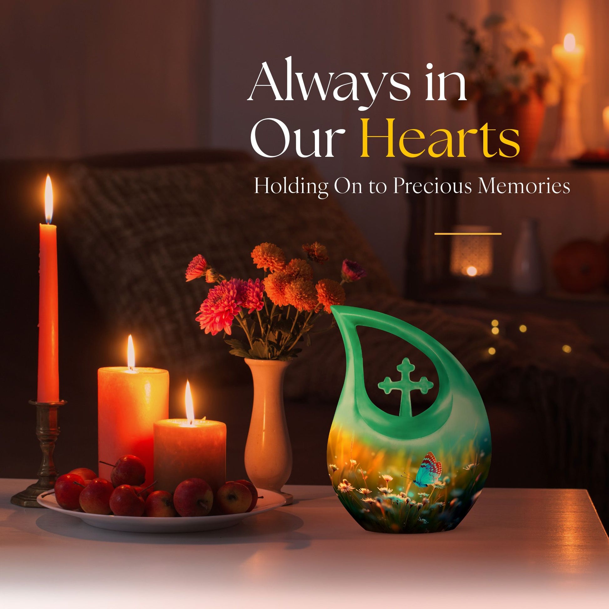 10-inch Butterfly themed Cross Drop design Large 