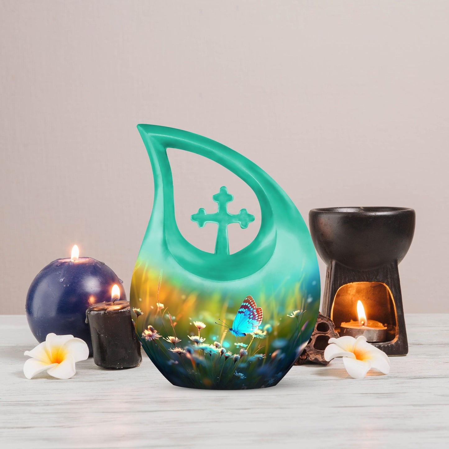 10-inch Butterfly themed Cross Drop design Large 