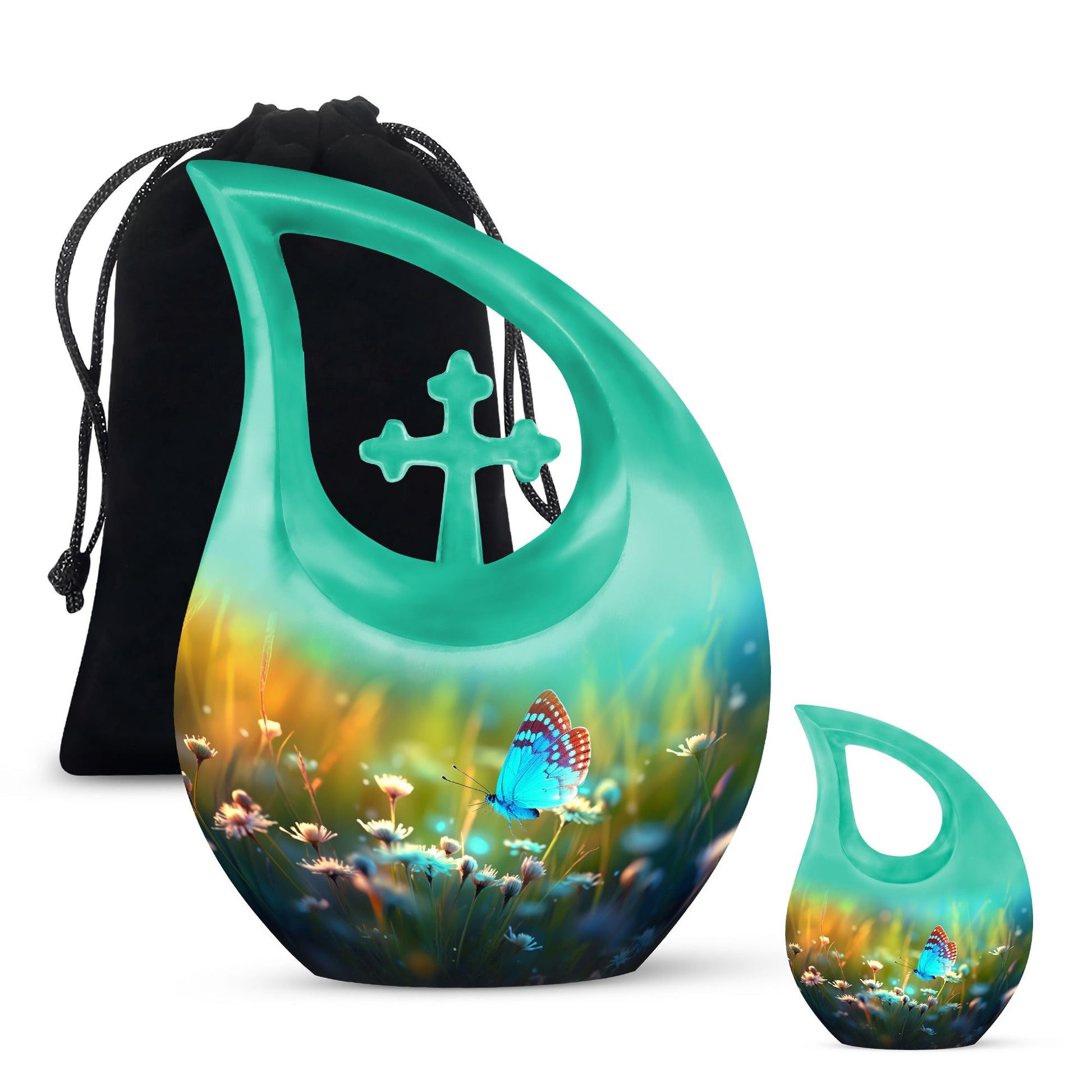 10-inch Butterfly themed Cross Drop design Large 