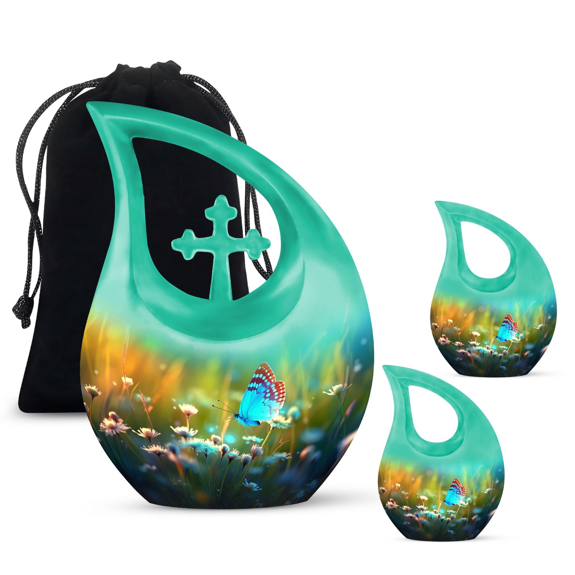 10-inch Butterfly themed Cross Drop design Large 