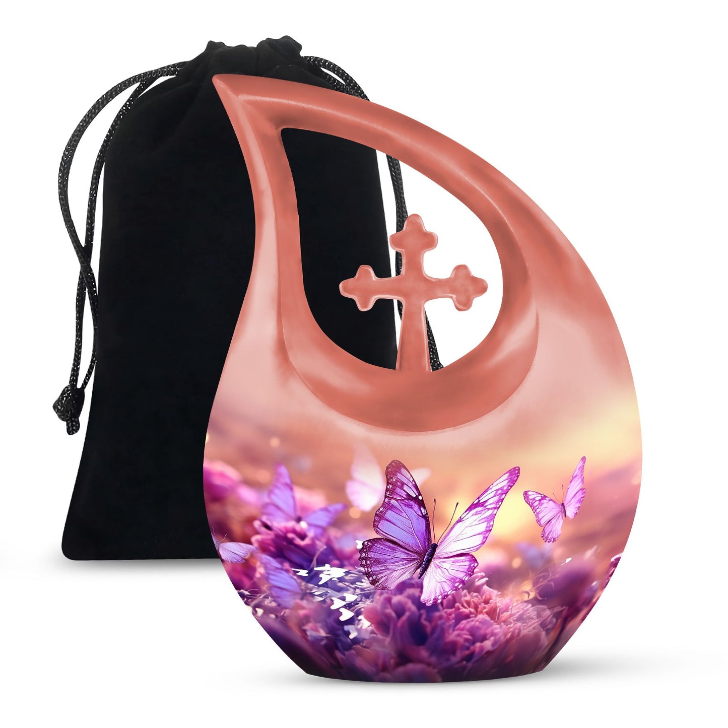 10-inch beautiful Butterfly Urn 