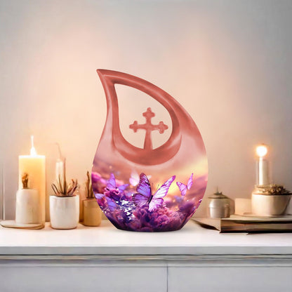 10-inch beautiful Butterfly Urn 