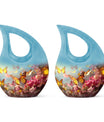 10-inch Butterfly Urn with Cross Drop Design