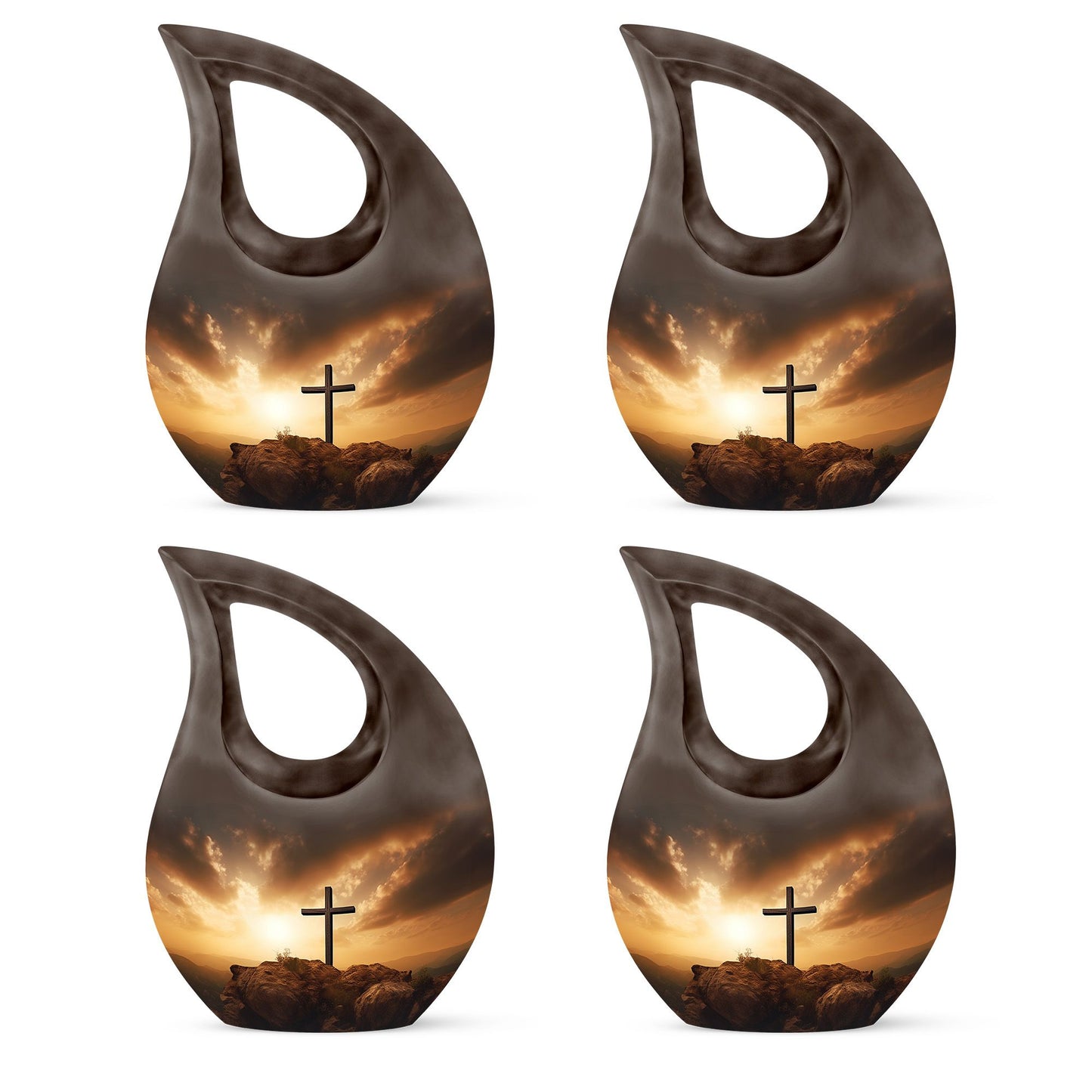 10-inch Jesus Christ Cross Drop Funeral Urn