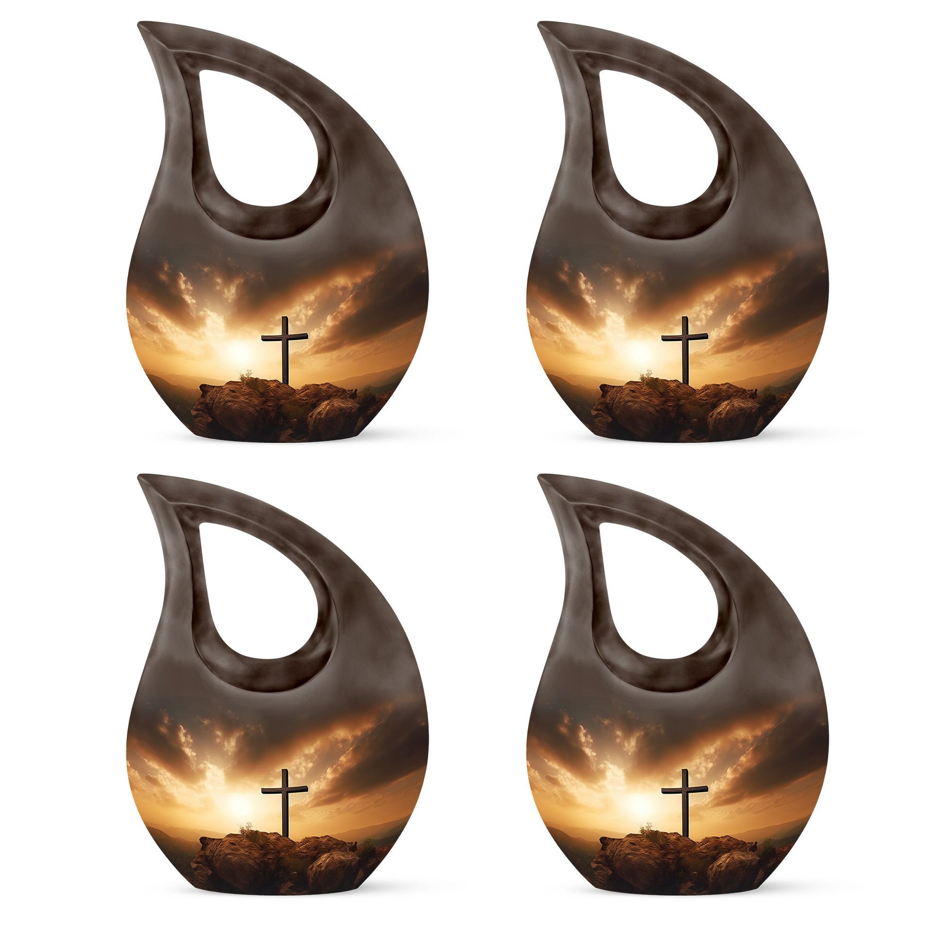 10-inch Jesus Christ Cross Drop Funeral Urn