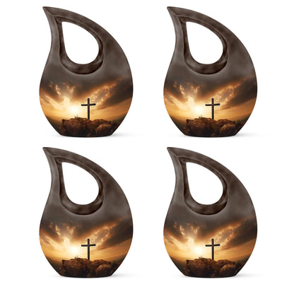 10-inch Jesus Christ Cross Drop Funeral Urn