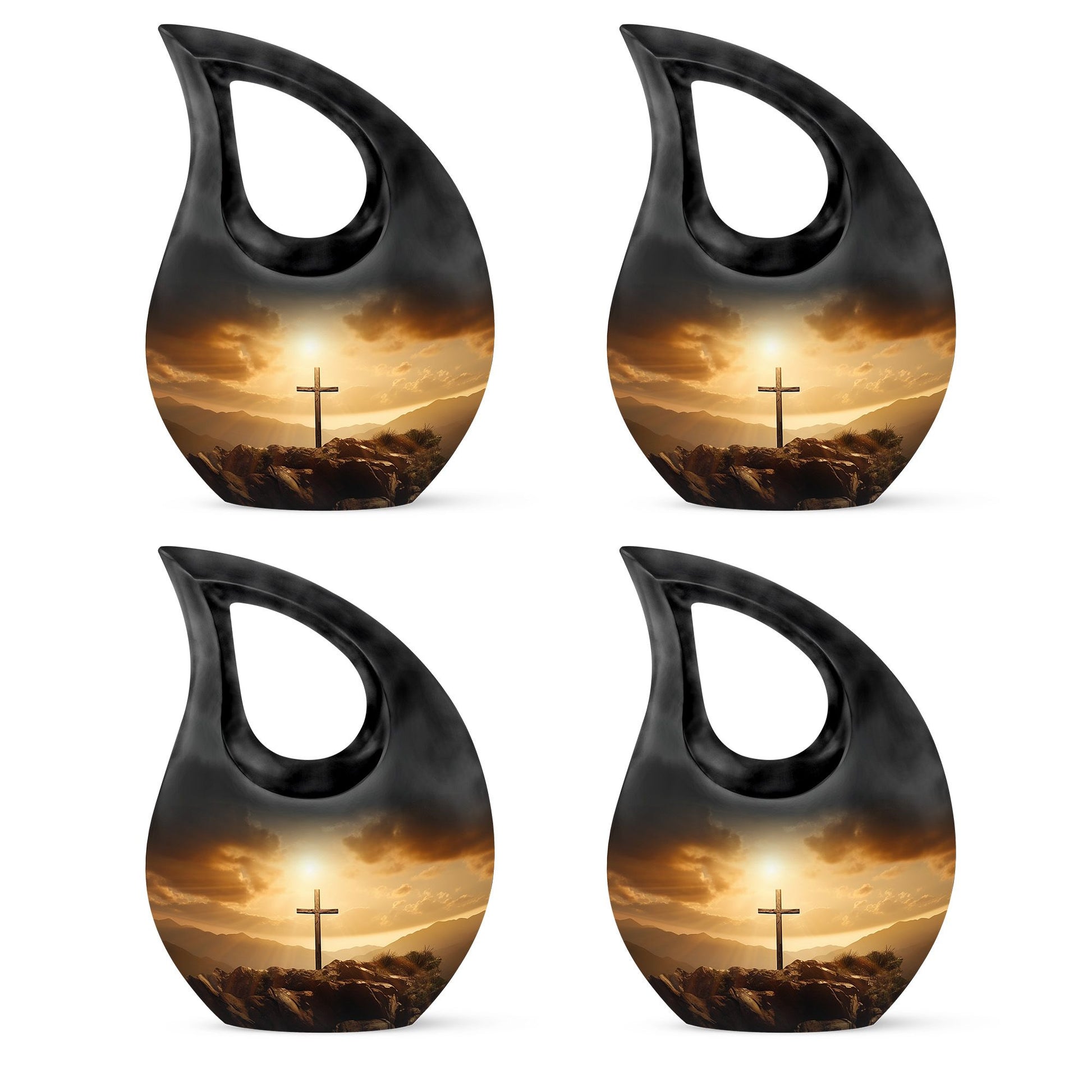 10-inch Jesus Christ Companion Urn for Adults with Cross