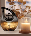 10-inch Jesus Christ Companion Urn for Adults with Cross