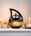 10-inch Jesus Christ Companion Urn for Adults with Cross