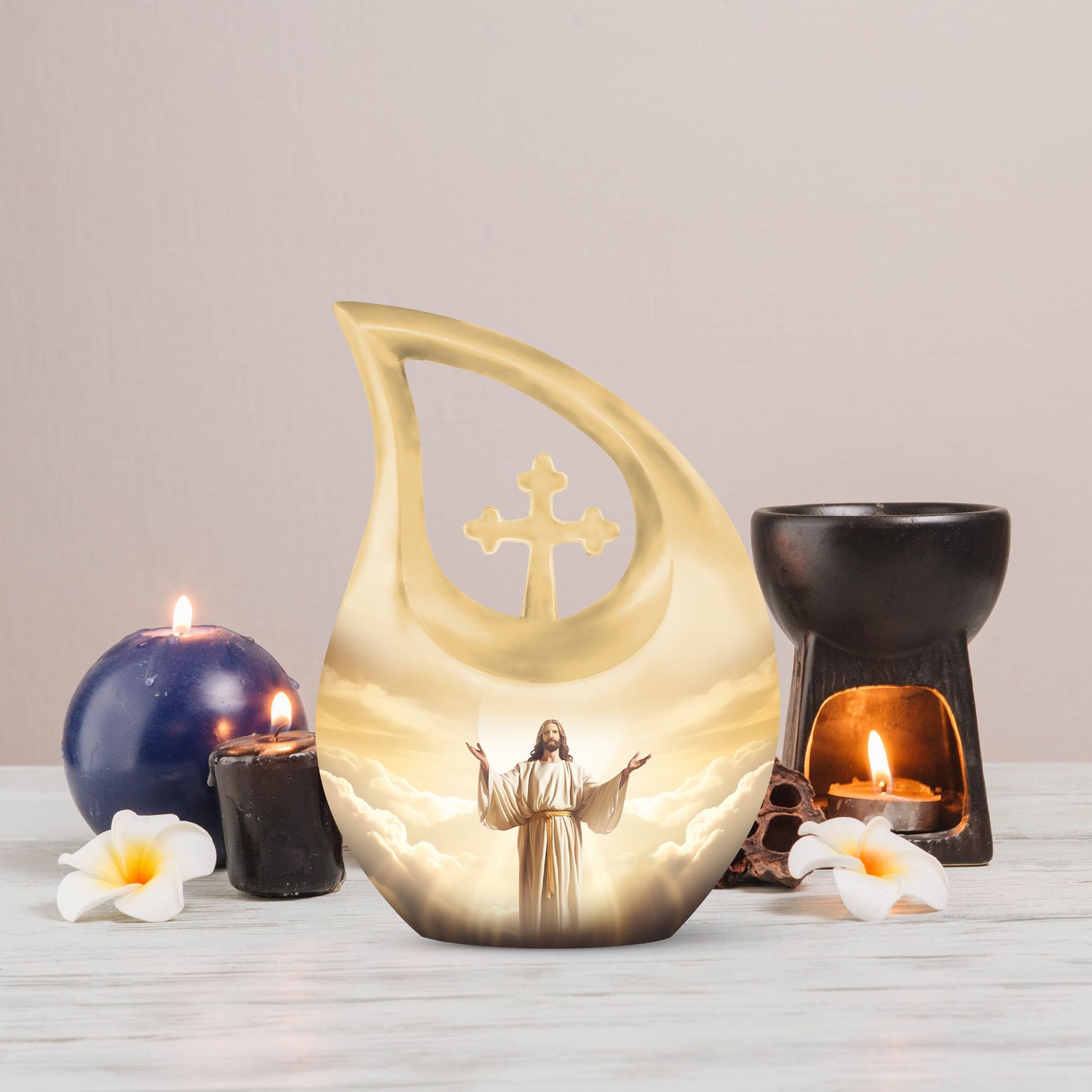 Jesus Christ Urn, 10-inch Extra Large Cremation Urn