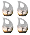 10-inch Jesus Christ Urn, Cross Drop design, 