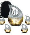 CrossDrop Jesus Christ Memorial Urn for ashes for adults male