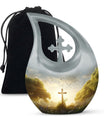 CrossDrop Jesus Christ Memorial Urn for ashes for adults male