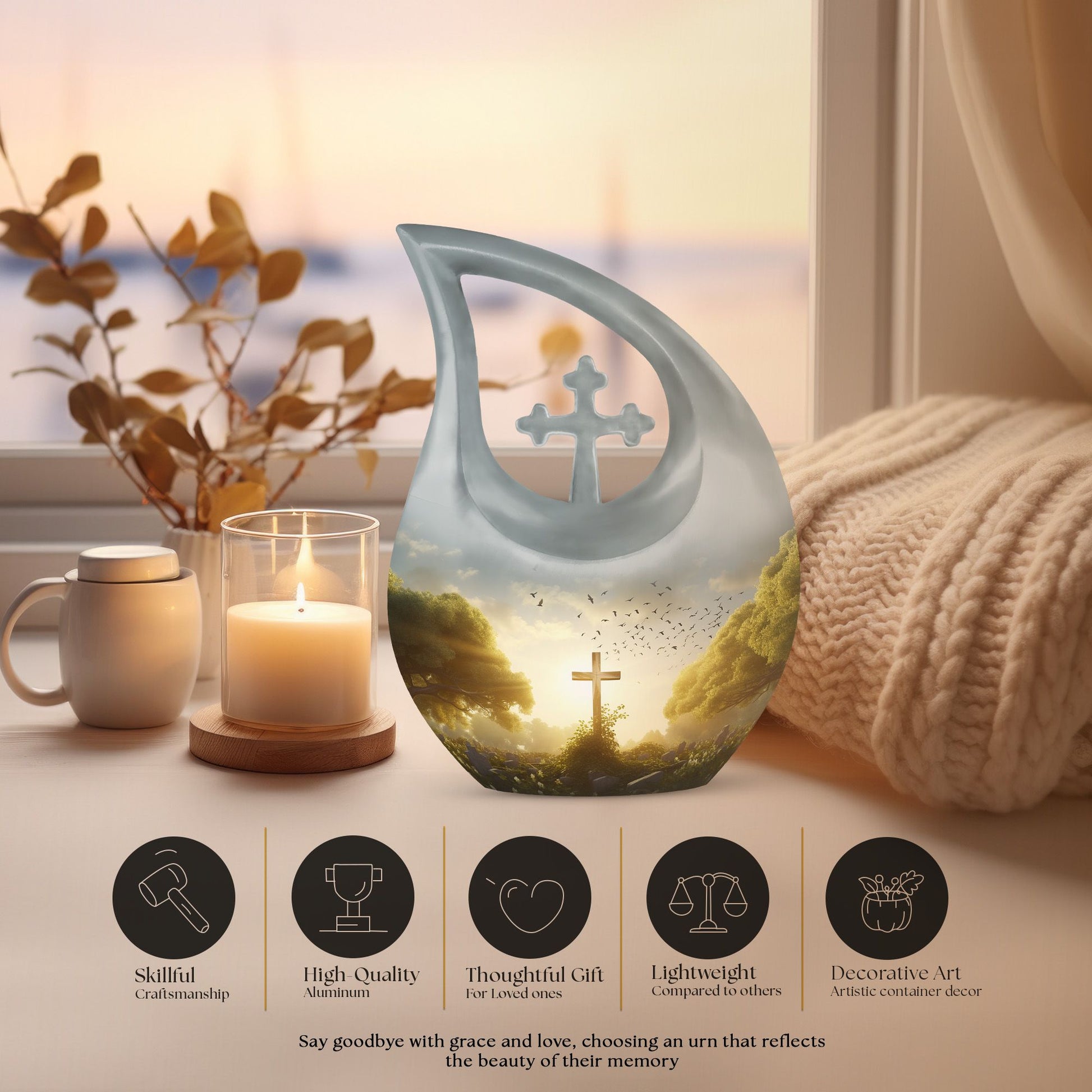 Memorial Urn for Human Ashes 