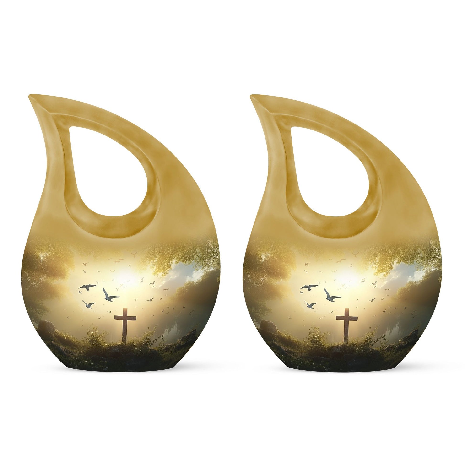Extra Large Jesus Christ Urn in Cross Drop design, 