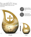 Extra Large Jesus Christ Urn in Cross Drop design, 