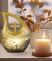 Extra Large Jesus Christ Urn in Cross Drop design, 