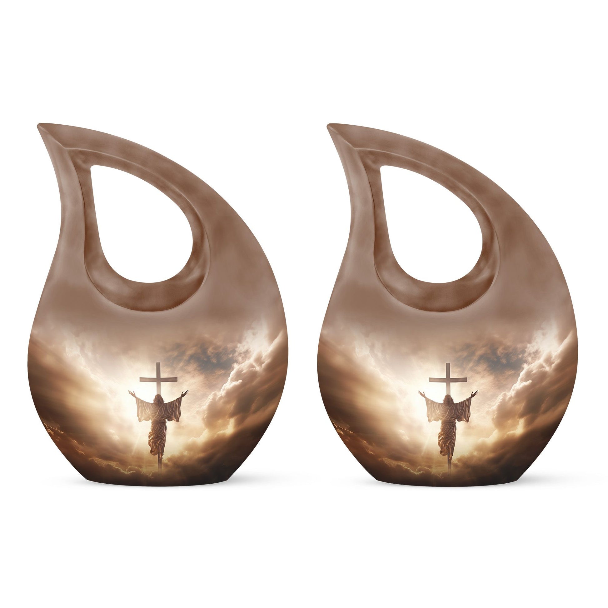  Jesus Christ urn, Cross Drop design, personalized  urn 